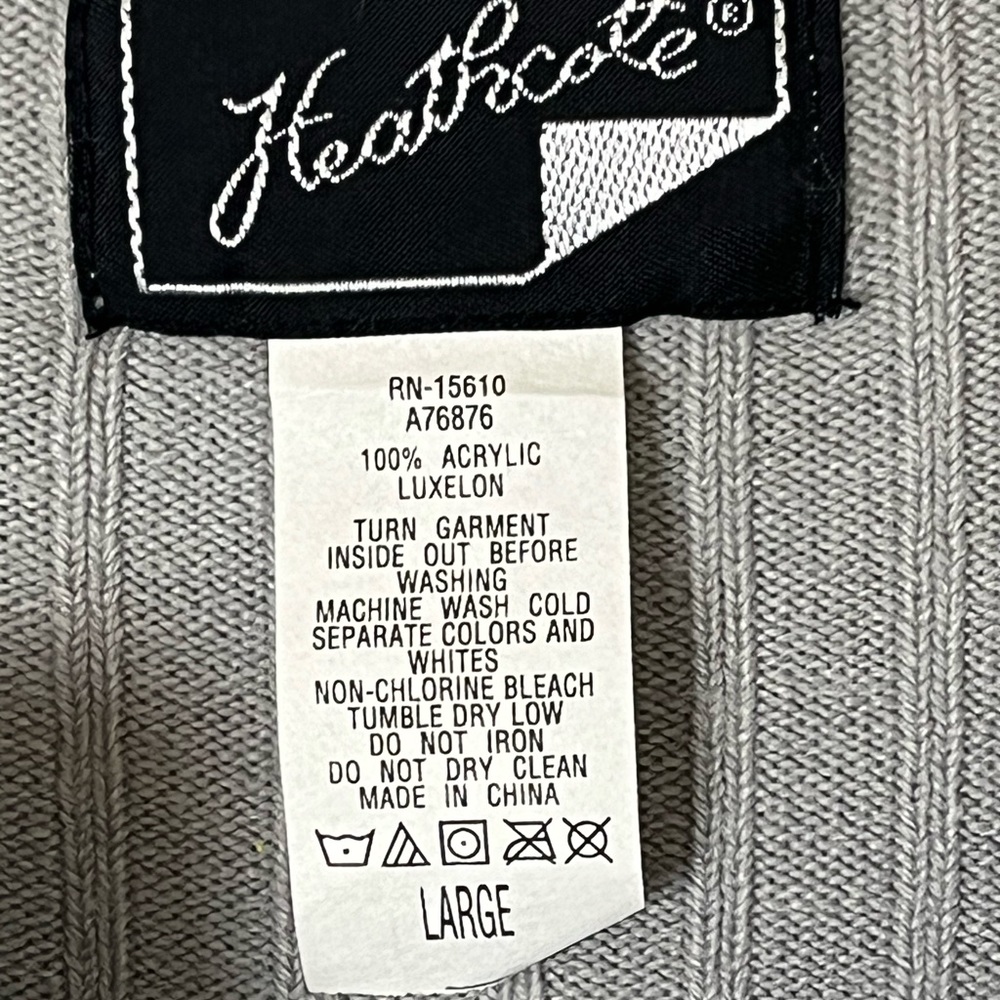 Heathcote women’s long sleeve sweater in gray, size L - Picture 2 of 6